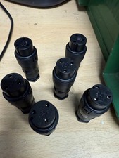 Bulgin 3 pin plugs 6 off