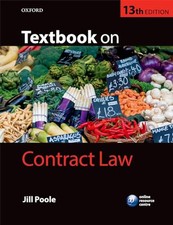 Textbook on Contract Law by Poole, Jill Book The Cheap Fast Free Post