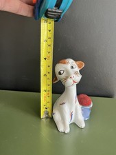 Vintage Japanese Porcelain Dog Pin Cushion