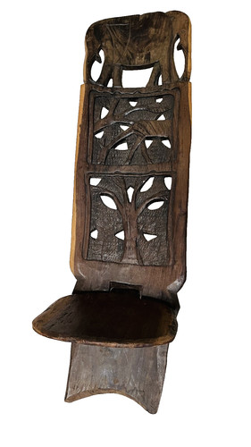 Antique hand crafted wooden - hand,