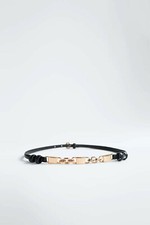 BNWT ZARA Black Belt with Gold