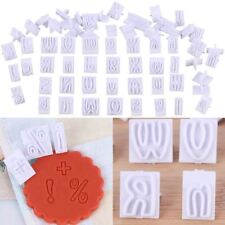 60pc Letters Numbers Maths 2cm Embosser Stamp Set - Moulds Cake  Alphabet