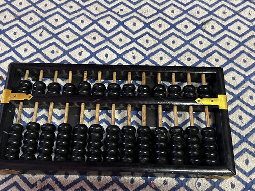 Vintage abacus lotus china - vintage,