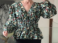 Zara Women Puff Sleeve Floral