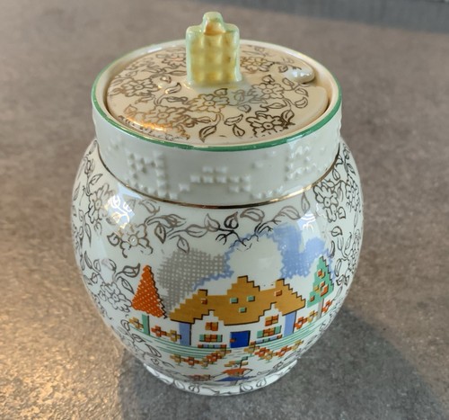 Antique decorative jam pot - antique,