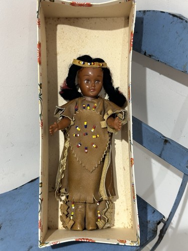 Vintage native american doll - native,