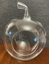 Clear Glass Apple Shape