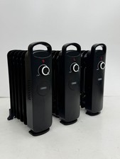 Oil Filled Radiator 6 Fin Oil Heater Portable Electric Free Standing 800W lot 3