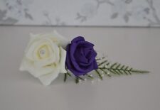 PURPLE Rose DOUBLE CORSAGE