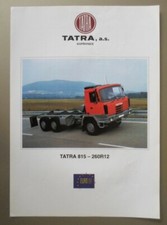 TATRA 815 - 260R12 TRUCK original 1990s Sales Leaflet Brochure with Czech text