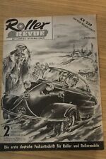 Messerschmitt KR200 1955 Roller Revue 4 page Road Test with Dealer Stamp on rear