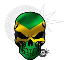 Jamaica Jamaican Flag Skull