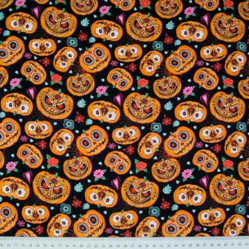 Halloween cotton fabric - cotton,