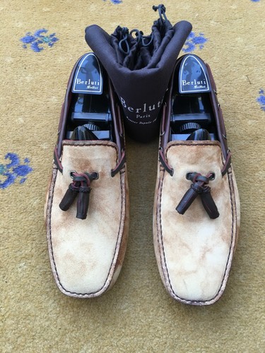 Berluti shoes suede loafers - berluti,