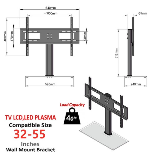 Universal desk table top - top, tv
