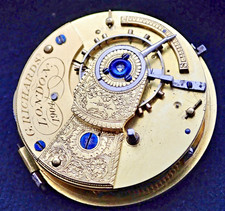 WORKING G.RICHARDS London  Fusee Lever Pocket Watch Movement 42.56mm