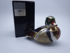 ROYAL CROWN DERBY CAROLINA DUCK PAPERWEIGHT SIGNED
