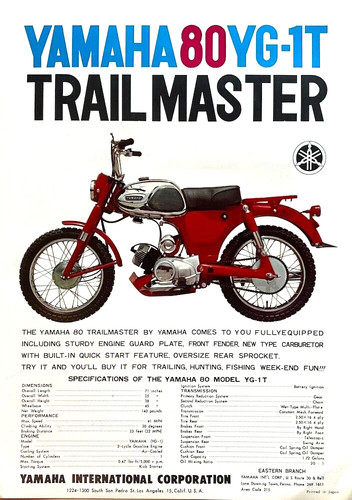 1964 yamaha 1t - yamaha, 80