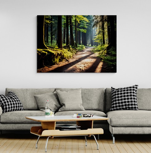 Woodland forest trees path - forest,