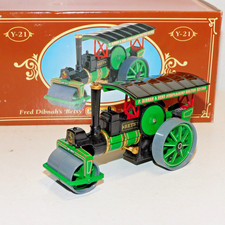 MATCHBOX MODELS OF YESTERYEAR AVELING & PORTER STEAM ROLLER FRED DIBNAH Y-21