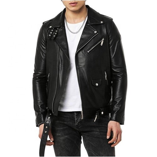 Classic black biker - biker, leather