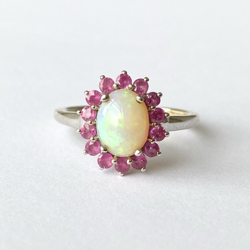 Opal pink topaz 925 - topaz, sterling