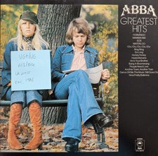 ABBA Greatest Hits Vinyl Record VG+/VG PC 69218 1976