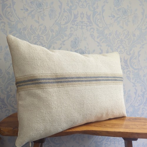 Rustic grey stripes grain - , sack