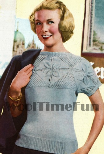Knitting pattern vintage 1950s - pattern,