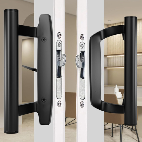 Sliding glass door - sliding, handle