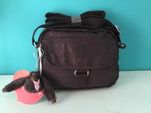 Kipling burgundy crossbody bag - burgundy,