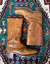 Vintage 1970s Black Label Frye Campus Boots US 9.5 