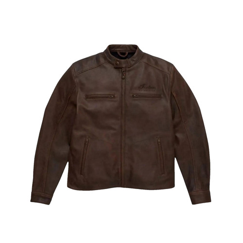 Men brown vintage motorcycle - vintage,