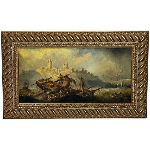 Marine painting wreck - wreck, off