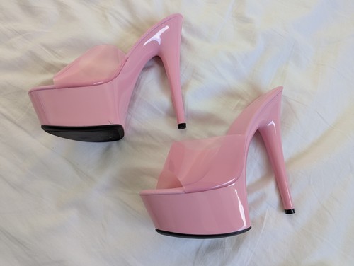 Pink platform mules - pink,