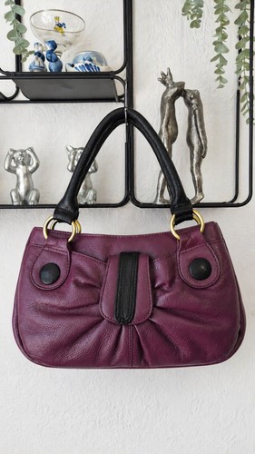 Tommy kate plum - plum, leather