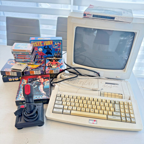 Amstrad 464 plus with mm12 - amstrad,