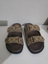 Gucci Double G Canvas Sandals