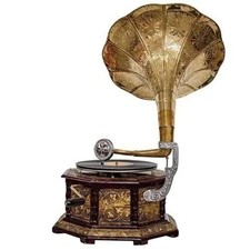 Vintage antiquehmv gramophone - vintage,