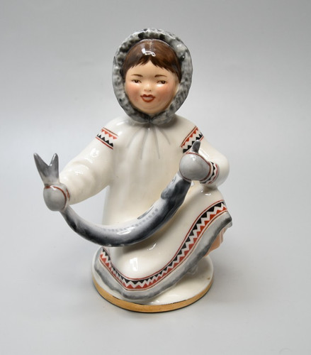 Lomonosov figure yakut girl - lomonosov,