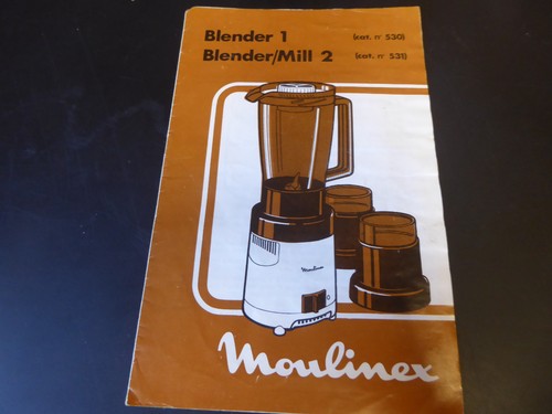 1970 moulinex blender user - moulinex,
