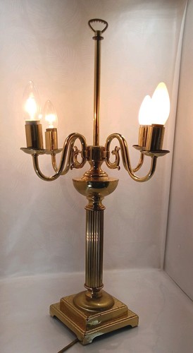 Large brass table lamp - large,