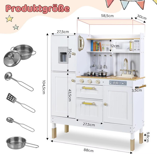 Children wooden kitchen - children's, toy