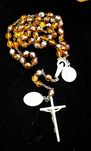 Amber colour rosary prayer - ,