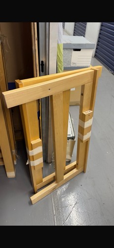 Double wooden futon sofa - wooden,