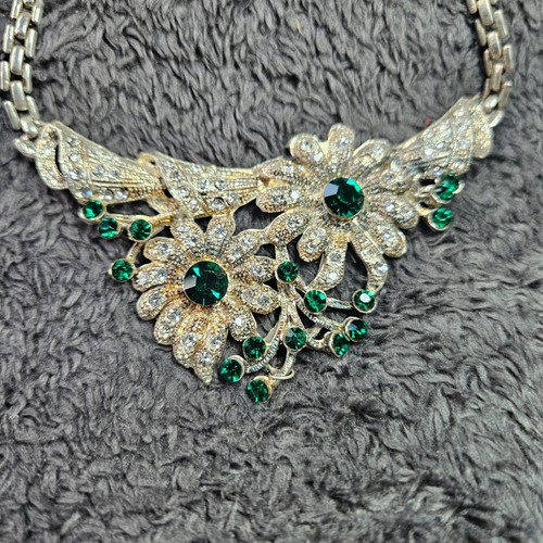 Vintage emerald rhinestone - vintage,