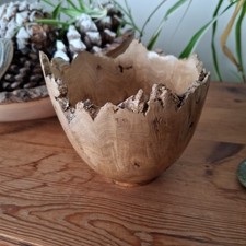 Burr Elm Wood Bowl Handmade 5