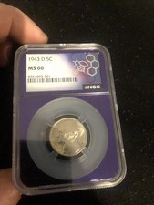 1943 D 5 Cent MS66 