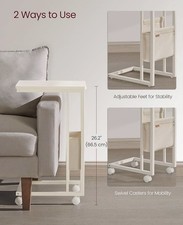 VASAGLE C-Shaped Side Table