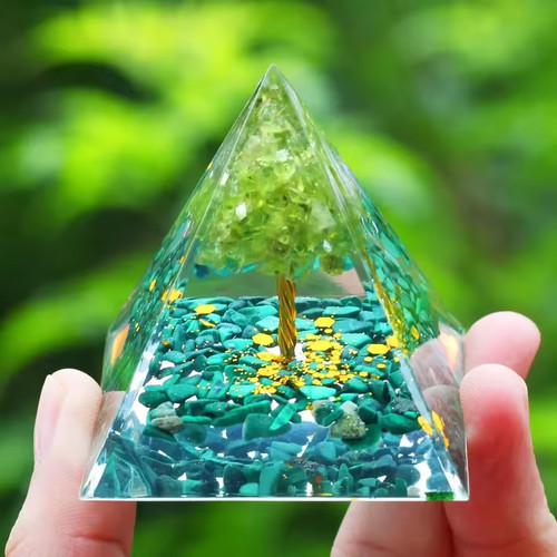 Orgonite pyramid amethyst - orgonite,